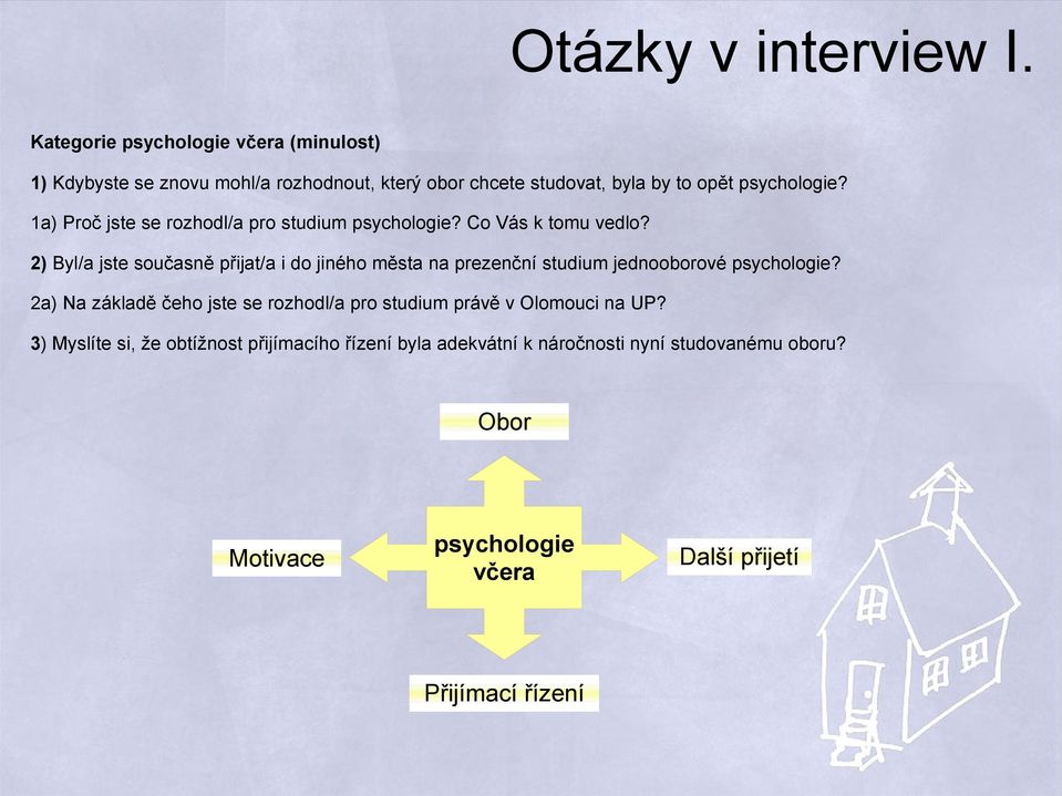a) Proč jste se rozhodl/a pro studium psychologie? Co Vás k tomu vedlo?