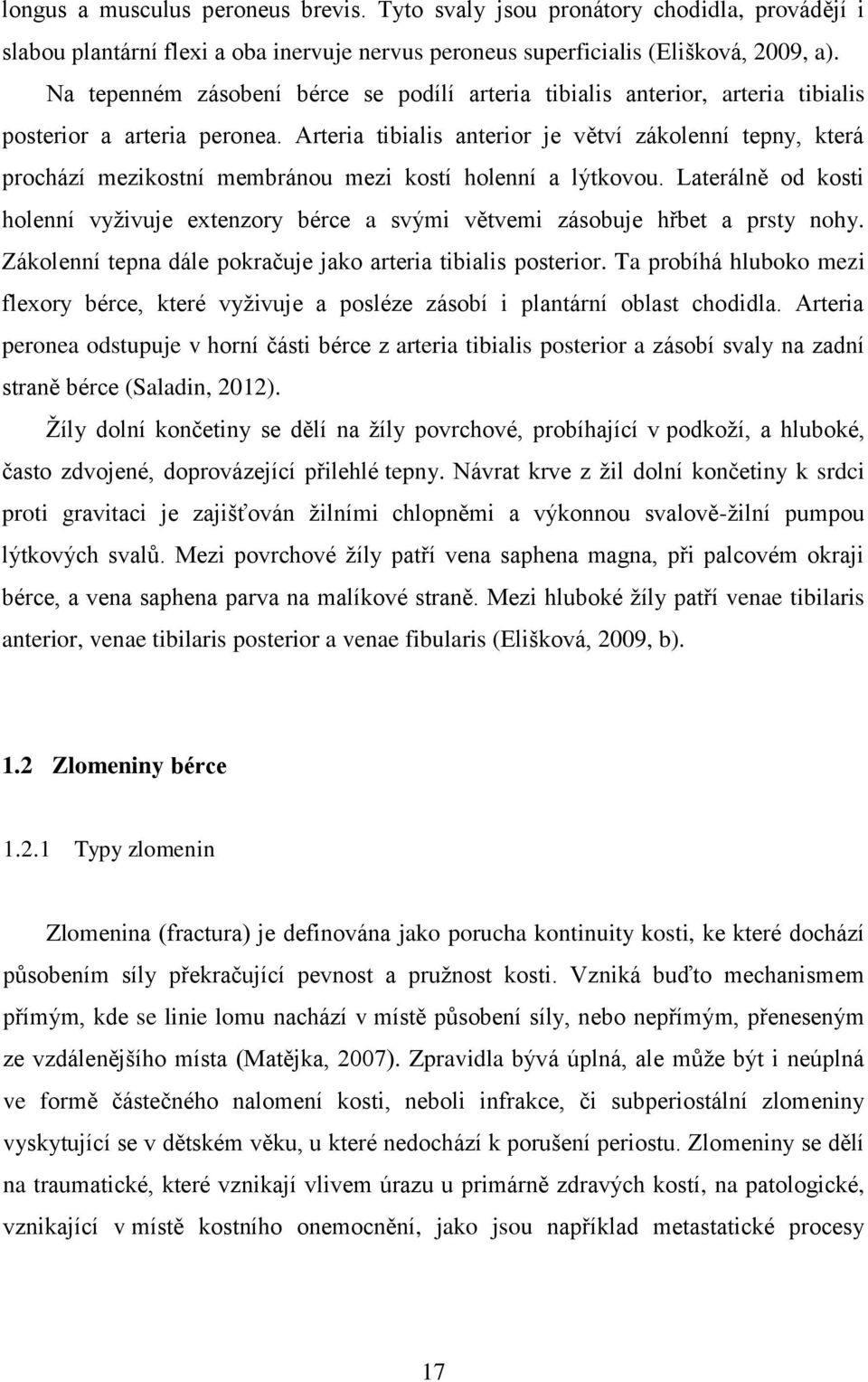 Arteria tibialis anterior je větví zákolenní tepny, která prochází mezikostní membránou mezi kostí holenní a lýtkovou.