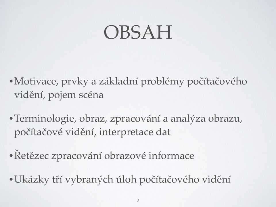 obrazu, počítačové vidění, interpretace dat Řetězec