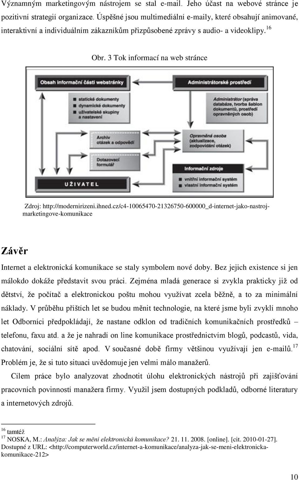 3 Tok informací na web stránce Zdroj: http://modernirizeni.ihned.