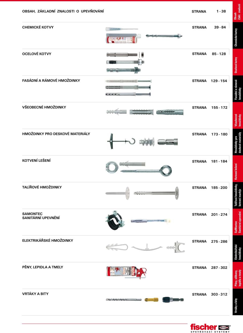 Služby znalosti Kotvení lešení Ocelové kotvy Chemické kotvy Fasádní a rámové hmoždinky Všeobecné hmoždinky Hmoždinky pro deskové materiály TALÍŘOVÉ HMOŽDINKY samontec SANITÁRNÍ