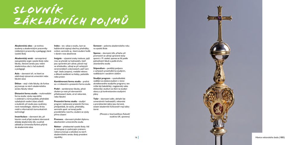 fakulty; do funkce jej jmenuje na návrh akademického senátu fakulty rektor Distanční forma studia multimediální forma studia; výuka neprobíhá v učebnách a nemá podobu přednášek vyžadujících osobní