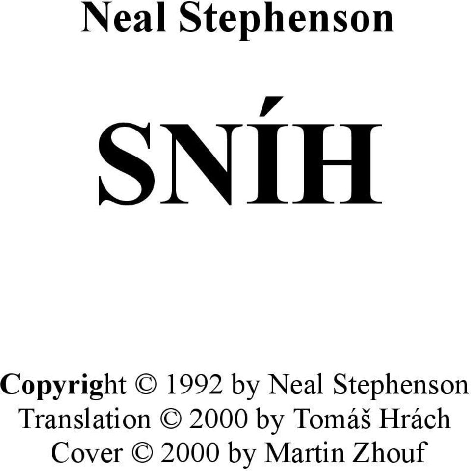 Stephenson Translation 2000