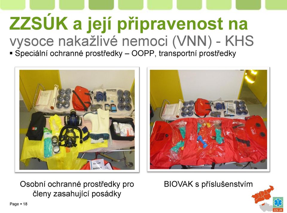 transportní prostředky Osobní ochranné prostředky