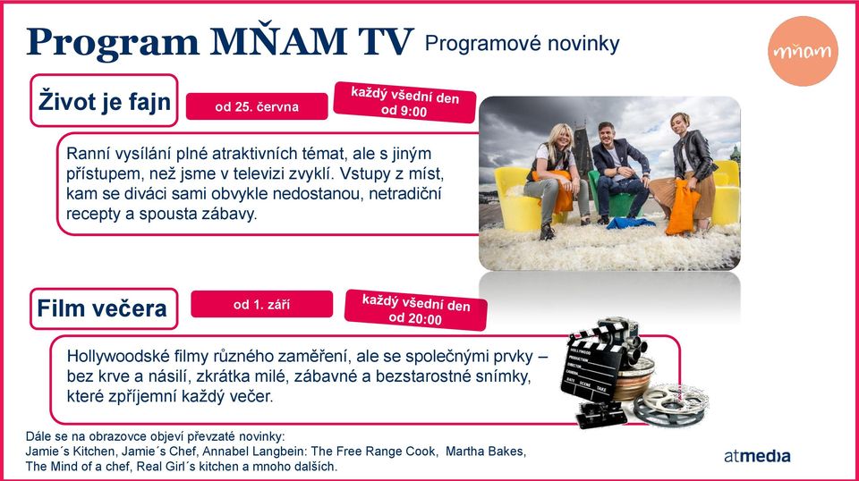 Vstupy z míst, kam se diváci sami obvykle nedostanou, netradiční recepty a spousta zábavy. Film večera od 1.
