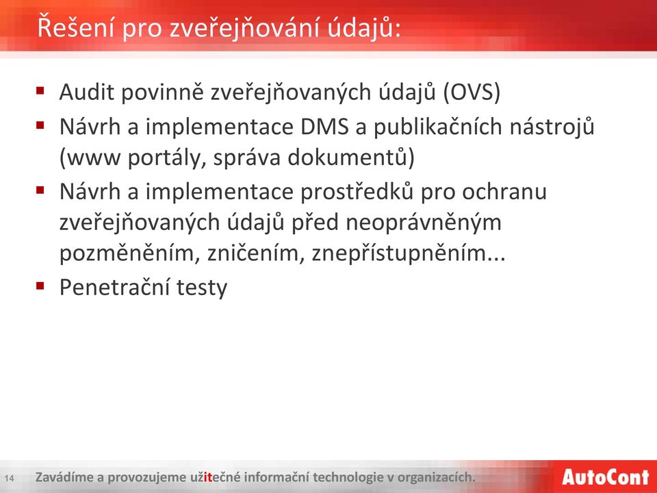 dokumentů) Návrh a implementace prostředků pro ochranu zveřejňovaných