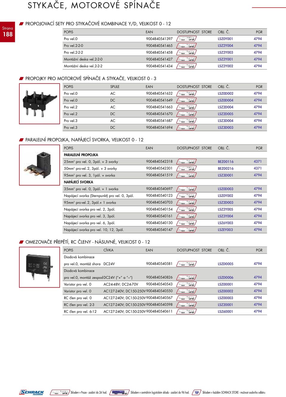 0 AC 9004840541632 LSZ0D002 Pro vel.0 DC 9004840541649 LSZ0D004 Pro vel.2 AC 9004840541663 LSZ2D004 Pro vel.2 DC 9004840541670 LSZ2D005 Pro vel.3 AC 9004840541687 LSZ3D004 Pro vel.