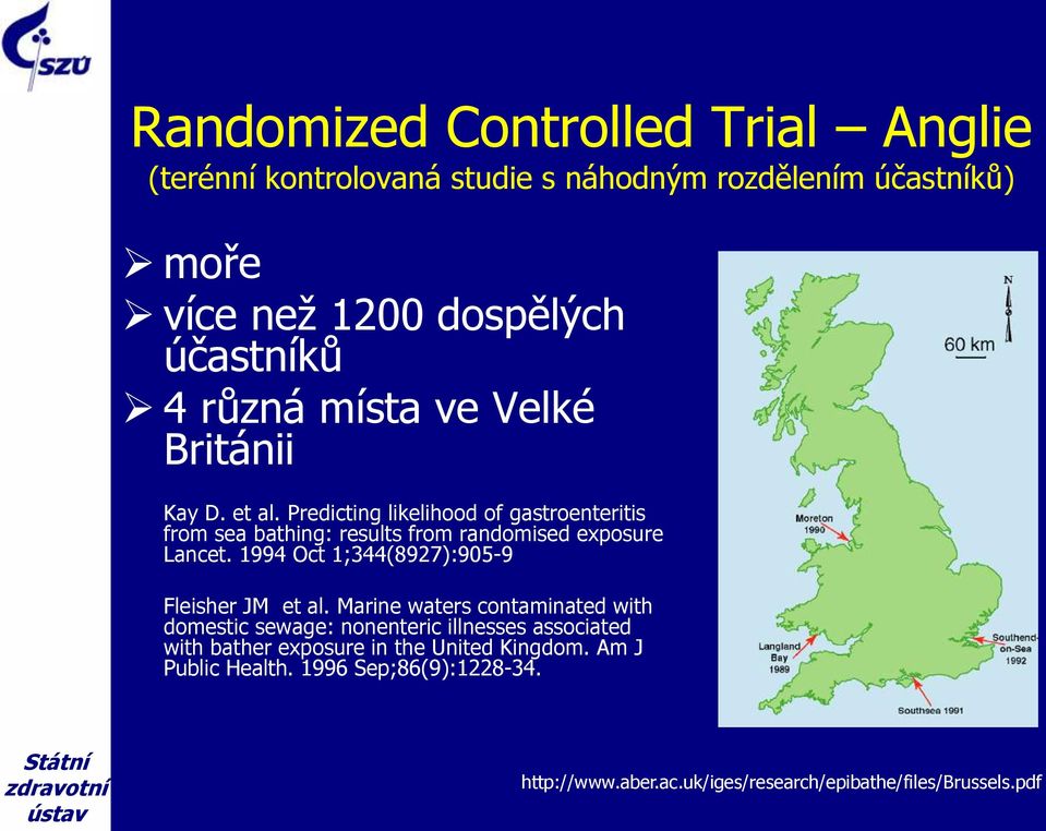 Predicting likelihood of gastroenteritis from sea bathing: results from randomised exposure Lancet.