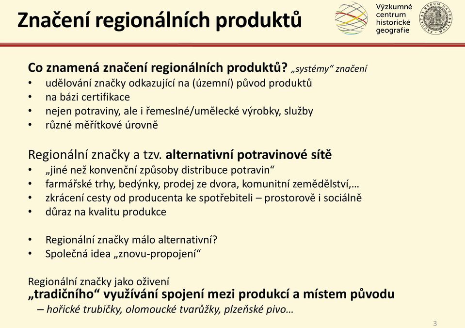 Regionální značky a tzv.