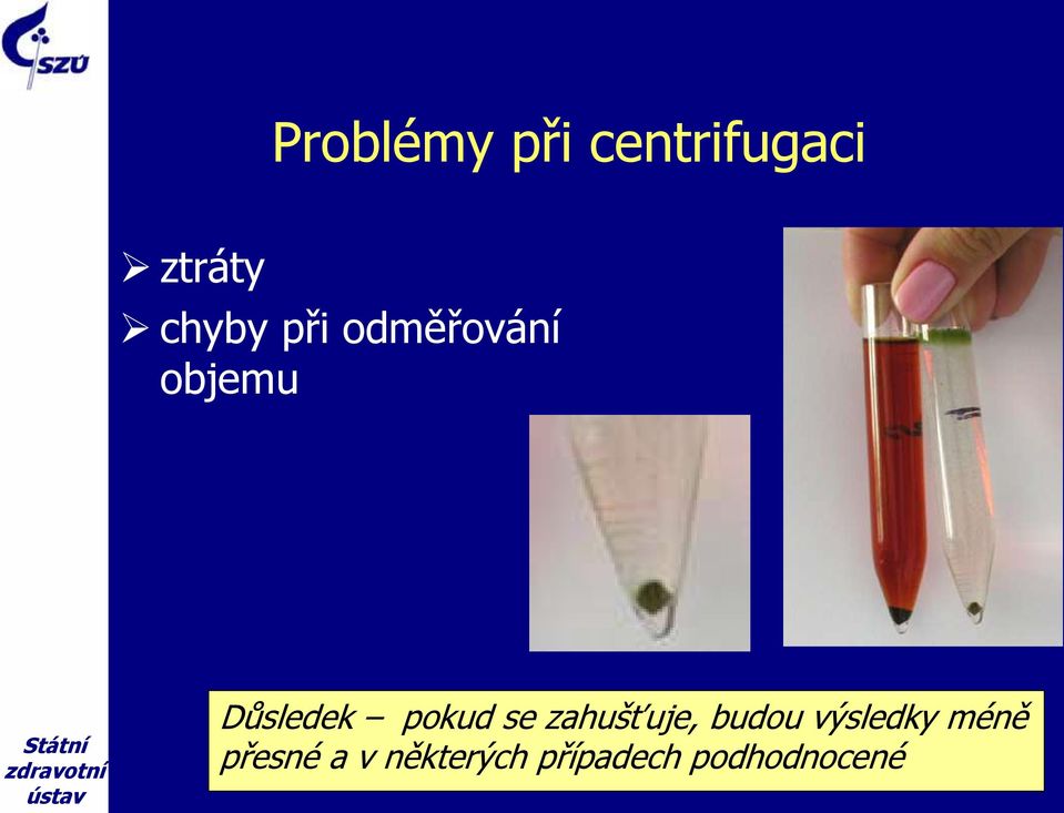 se zahušťuje, budou výsledky méně