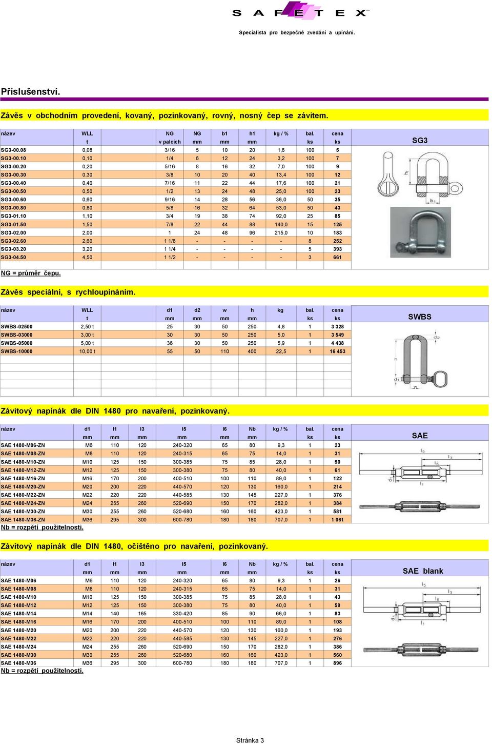 60 0,60 9/16 14 28 56 36,0 50 35 SG3-00.80 0,80 5/8 16 32 64 53,0 50 43 SG3-01.10 1,10 3/4 19 38 74 92,0 25 85 SG3-01.50 1,50 7/8 22 44 88 140,0 15 125 SG3-02.00 2,00 1 24 48 96 215,0 10 183 SG3-02.