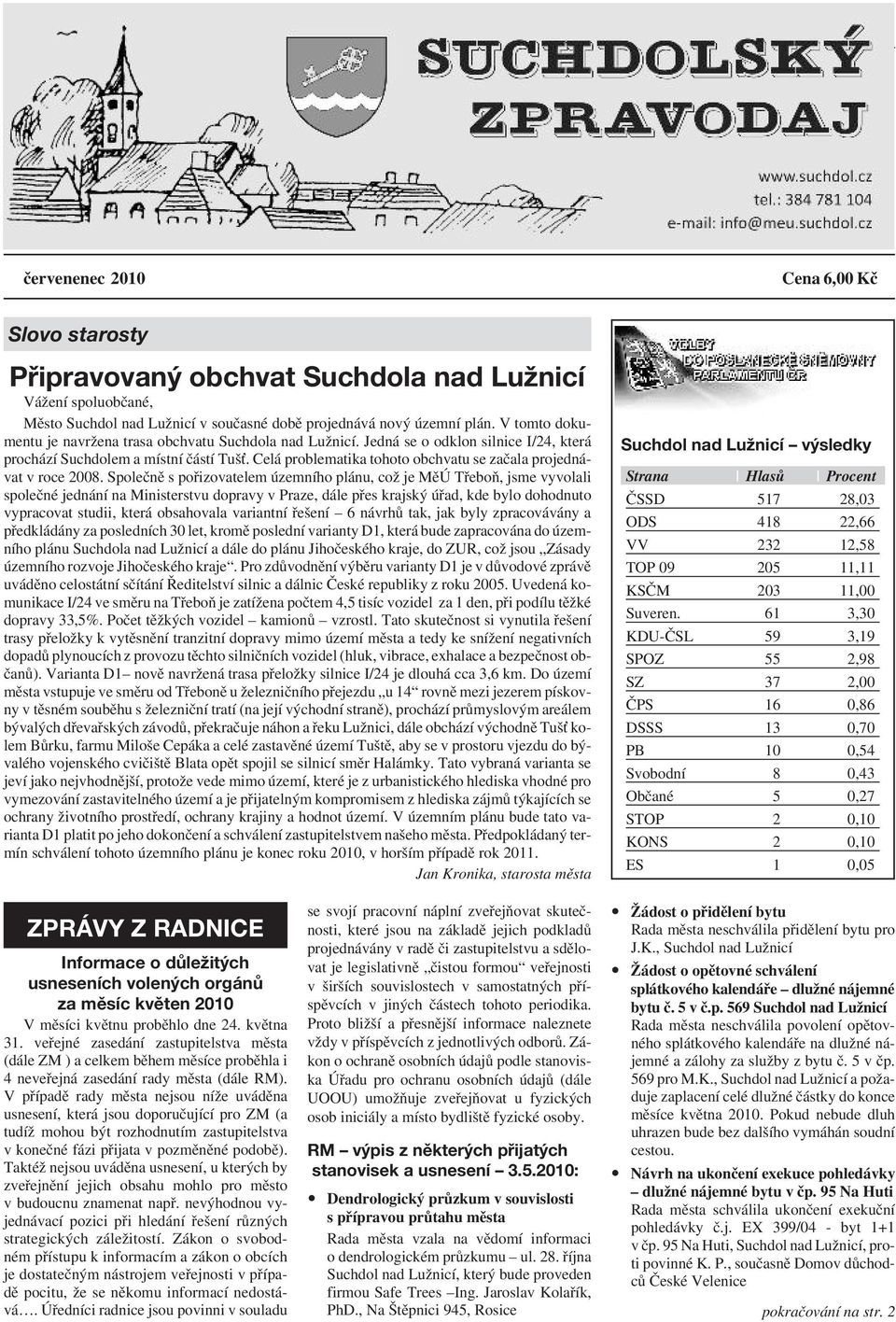 Celá problematika tohoto obchvatu se začala projednávat v roce 2008.