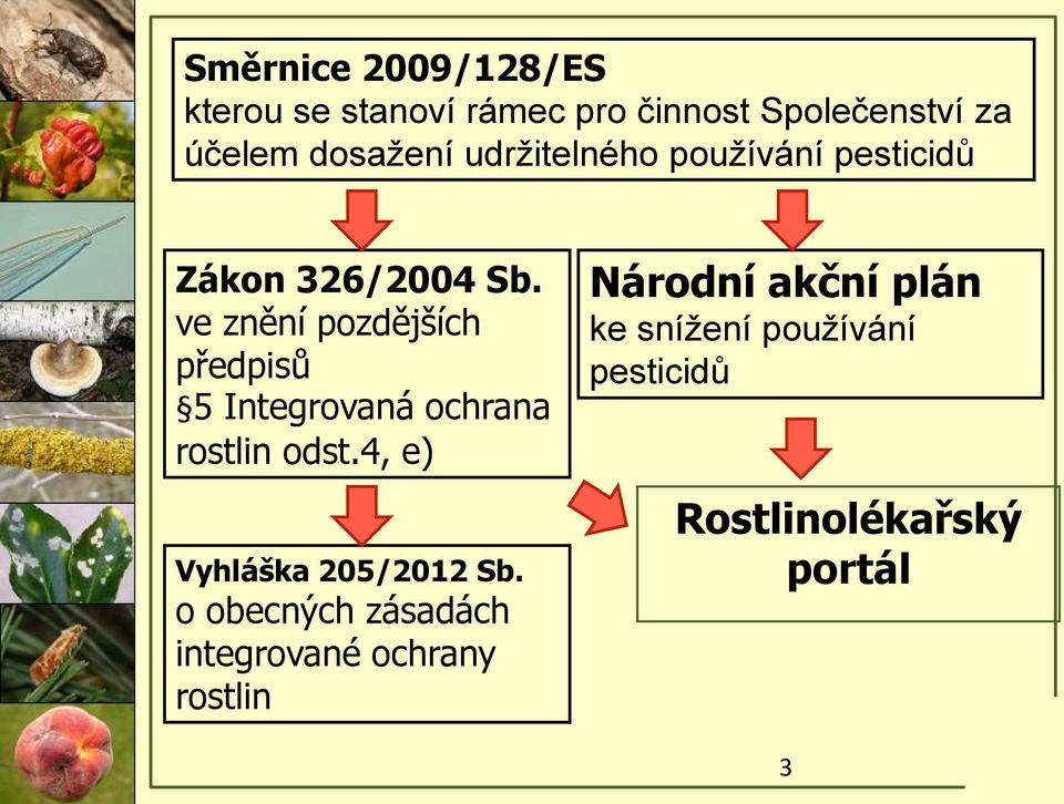 ve znění pozdějších předpisů 5 Integrovaná ochrana rostlin odst.