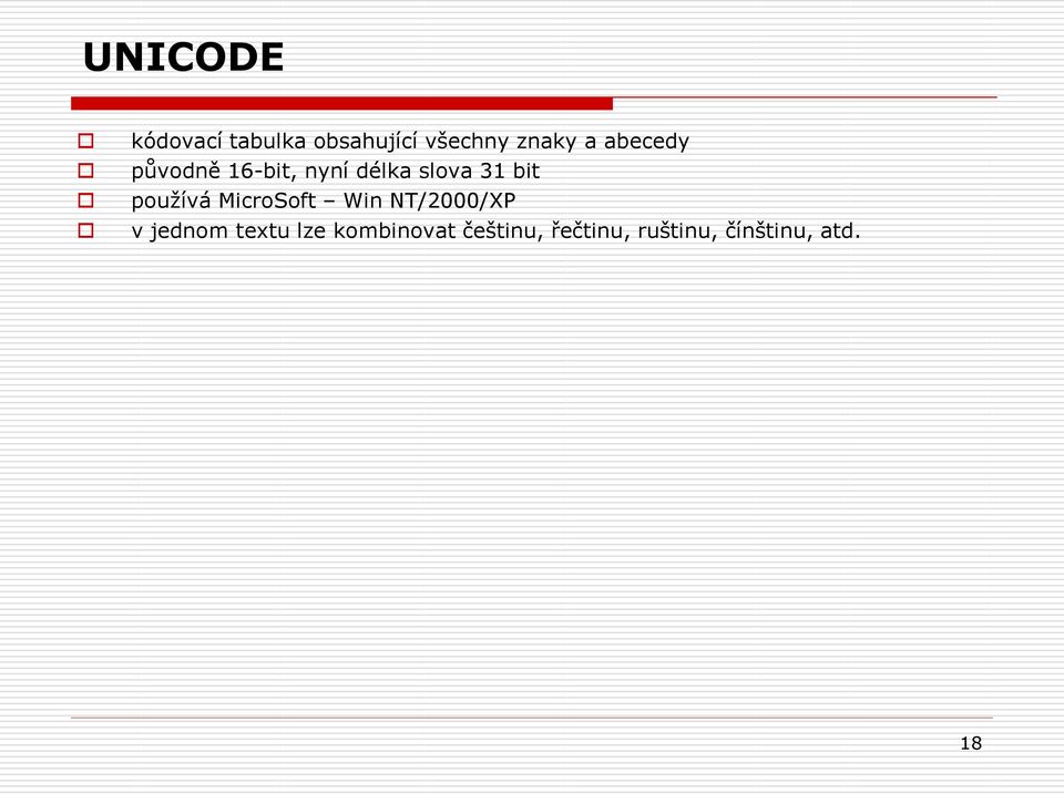 používá MicroSoft Win NT/2000/XP v jednom textu lze