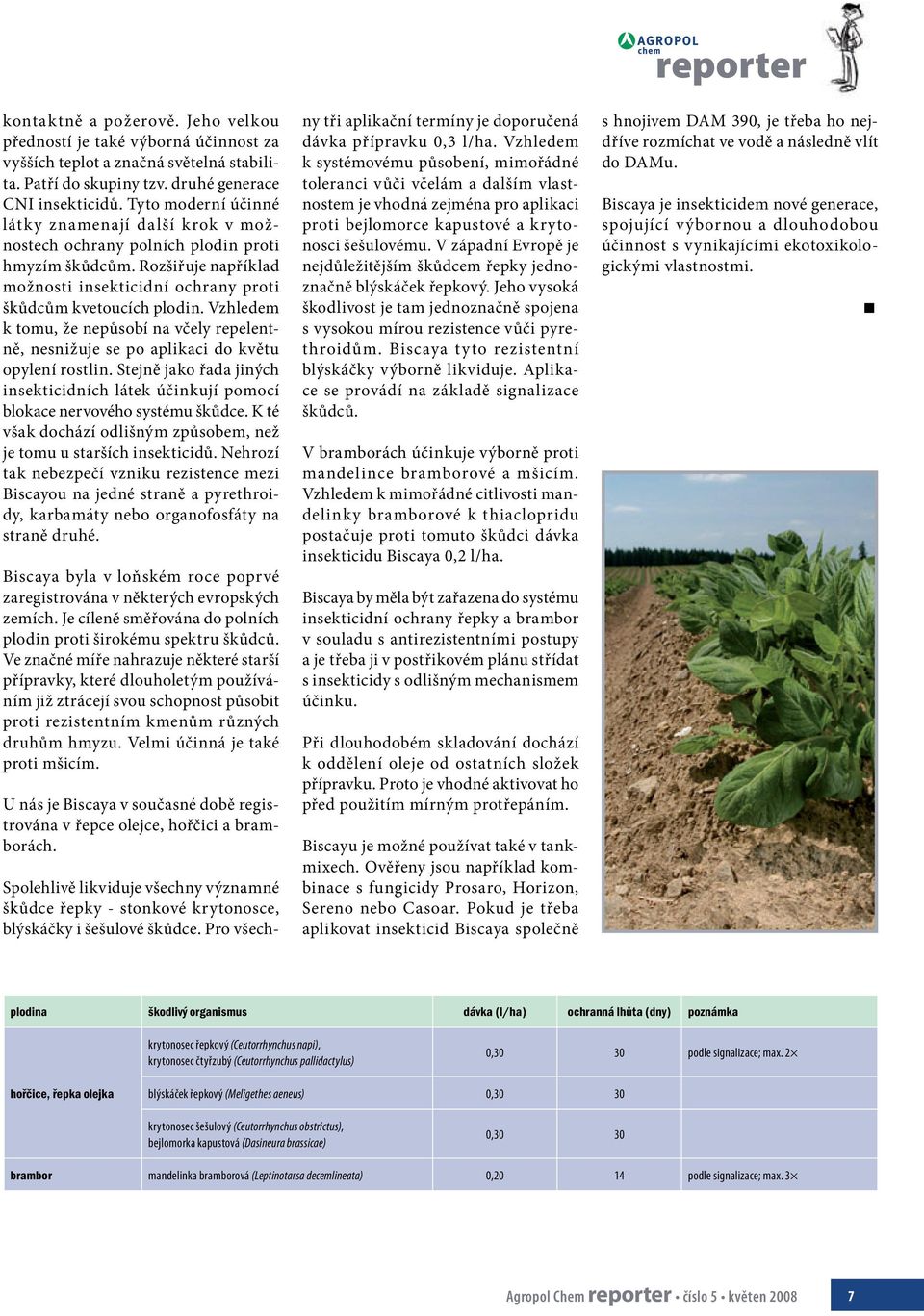 Vzhledem k tomu, že nepůsobí na včely repelentně, nesnižuje se po aplikaci do květu opylení rostlin. Stejně jako řada jiných insekticidních látek účinkují pomocí blokace nervového systému škůdce.