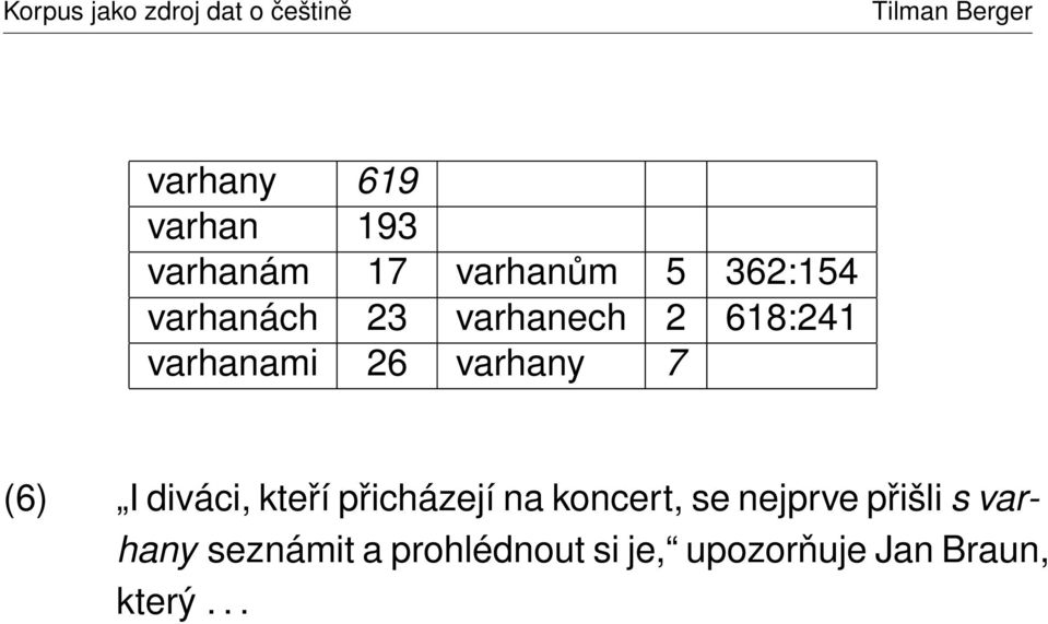 I diváci, kteří přicházejí na koncert, se nejprve přišli s