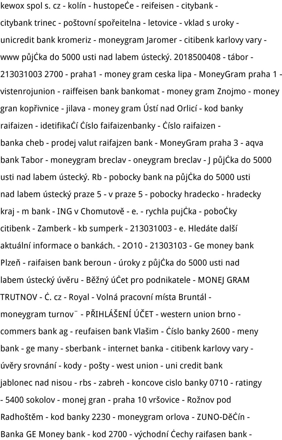 5000 usti nad labem ústecký.