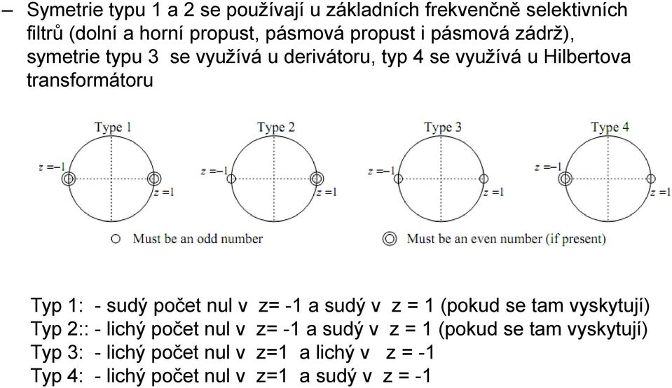 - sudý počet ul v z= - a sudý v z = (pokud se tam vyskytují) Typ 2:: - lichý počet ul v z= - a sudý v z =