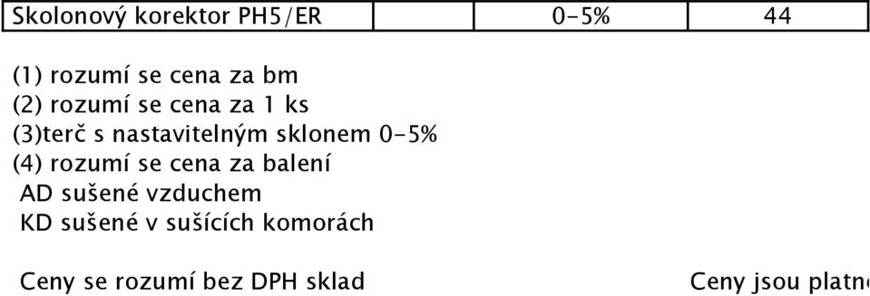 rozumí se cena za balení AD sušené vzduchem KD sušené v sušících