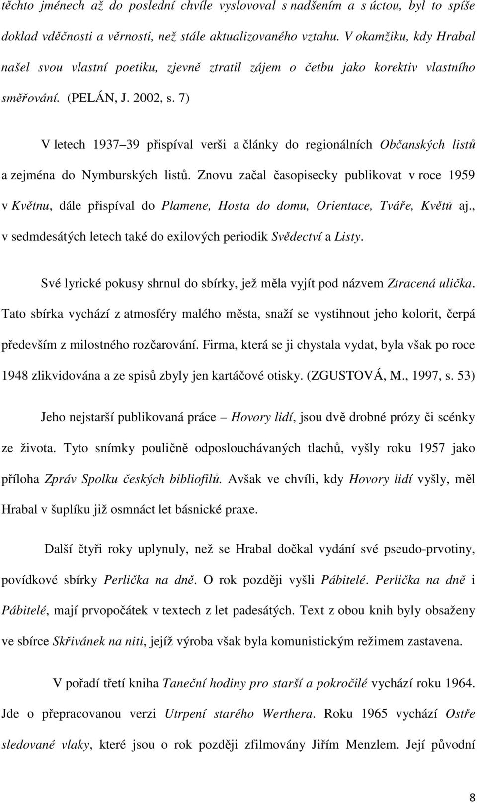 7) V letech 1937 39 přispíval verši a články do regionálních Občanských listů a zejména do Nymburských listů.