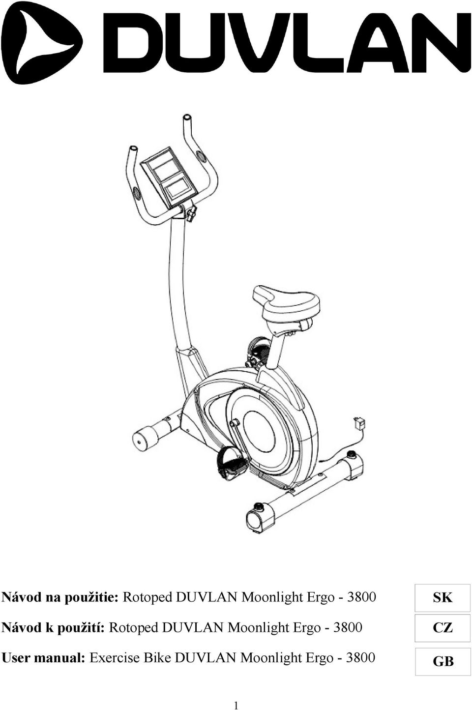 Moonlight Ergo - 3800 User manual: Exercise