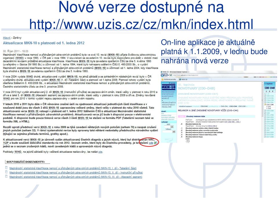 html On-line aplikace je aktuálně