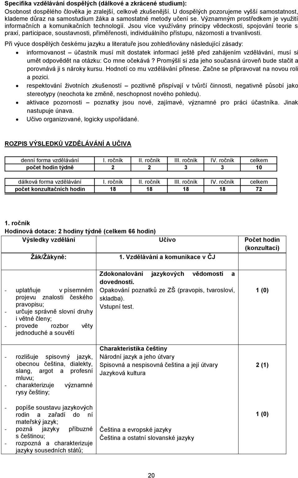 Jsou více využívány principy vědeckosti, spojování teorie s praxí, participace, soustavnosti, přiměřenosti, individuálního přístupu, názornosti a trvanlivosti.