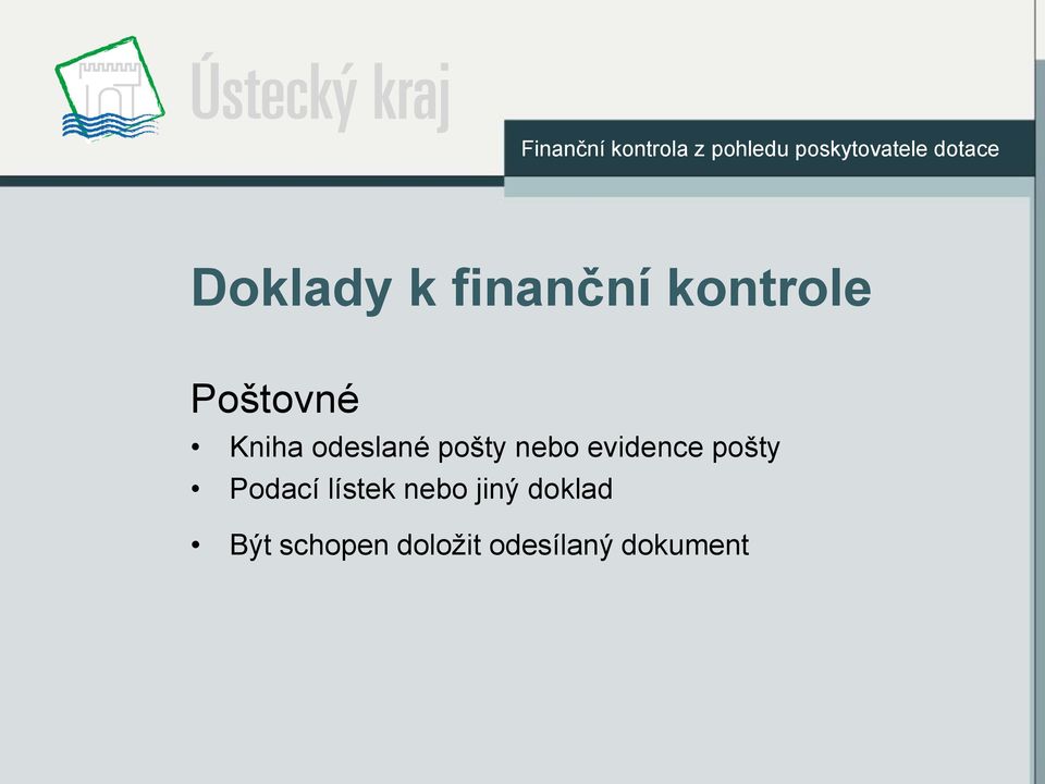 pošty Podací lístek nebo jiný doklad