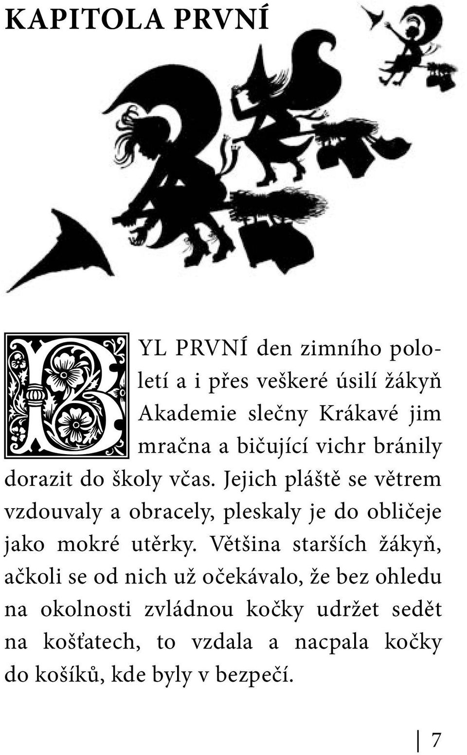 Jejich pláště se větrem vzdouvaly a obracely, pleskaly je do obličeje jako mokré utěrky.