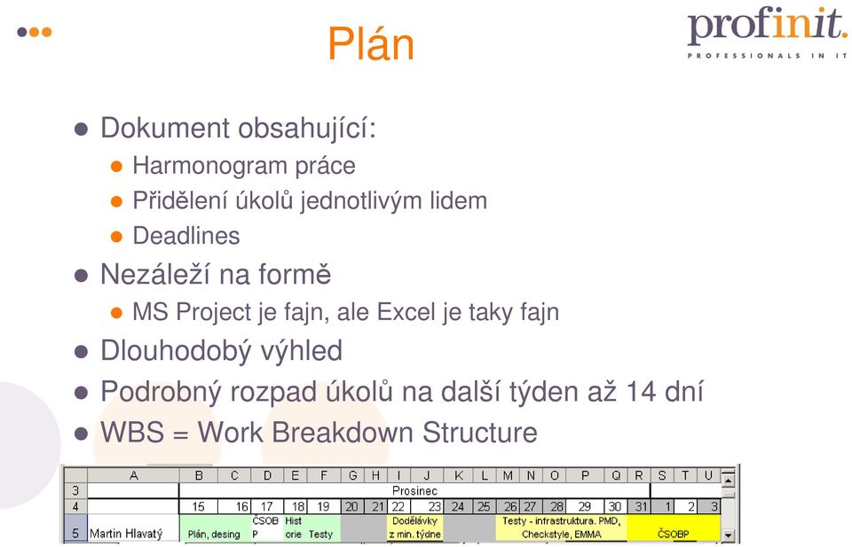 fajn, ale Excel je taky fajn Dlouhodobý výhled Podrobný