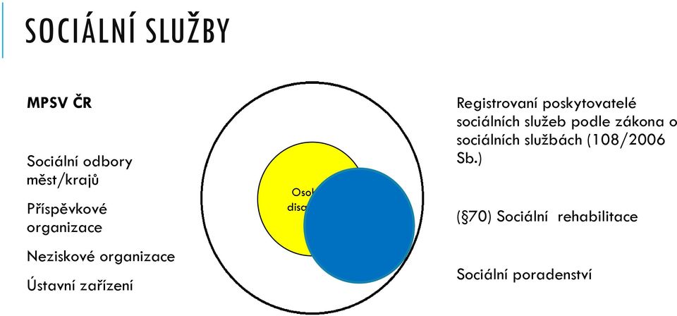 Registrovaní poskytovatelé sociálních služeb podle zákona o