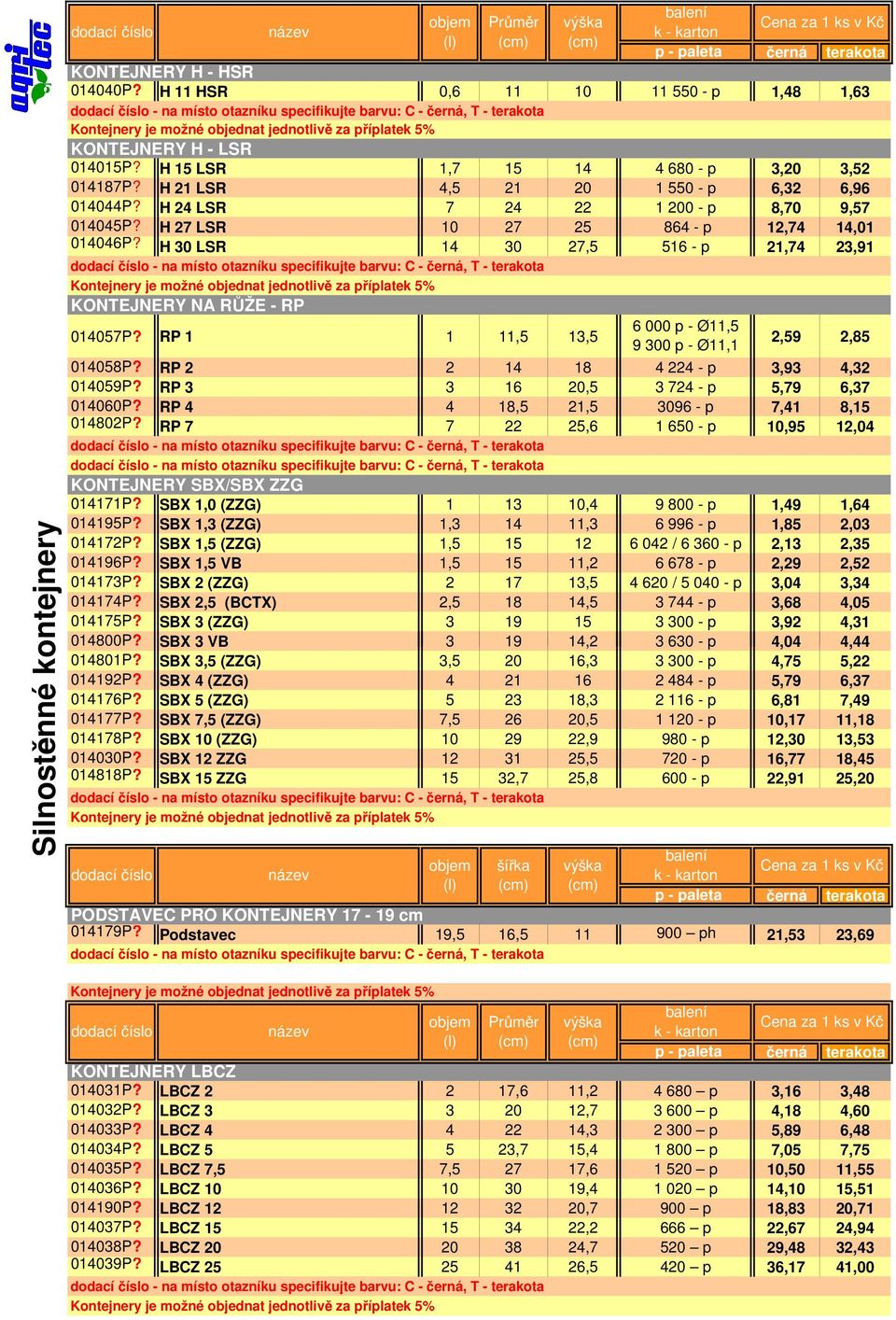 H 21 LSR 4,5 21 20 1 550 - p 6,32 6,96 014044P? H 24 LSR 7 24 22 1 200 - p 8,70 9,57 014045P? H 27 LSR 10 27 25 864 - p 12,74 14,01 014046P?