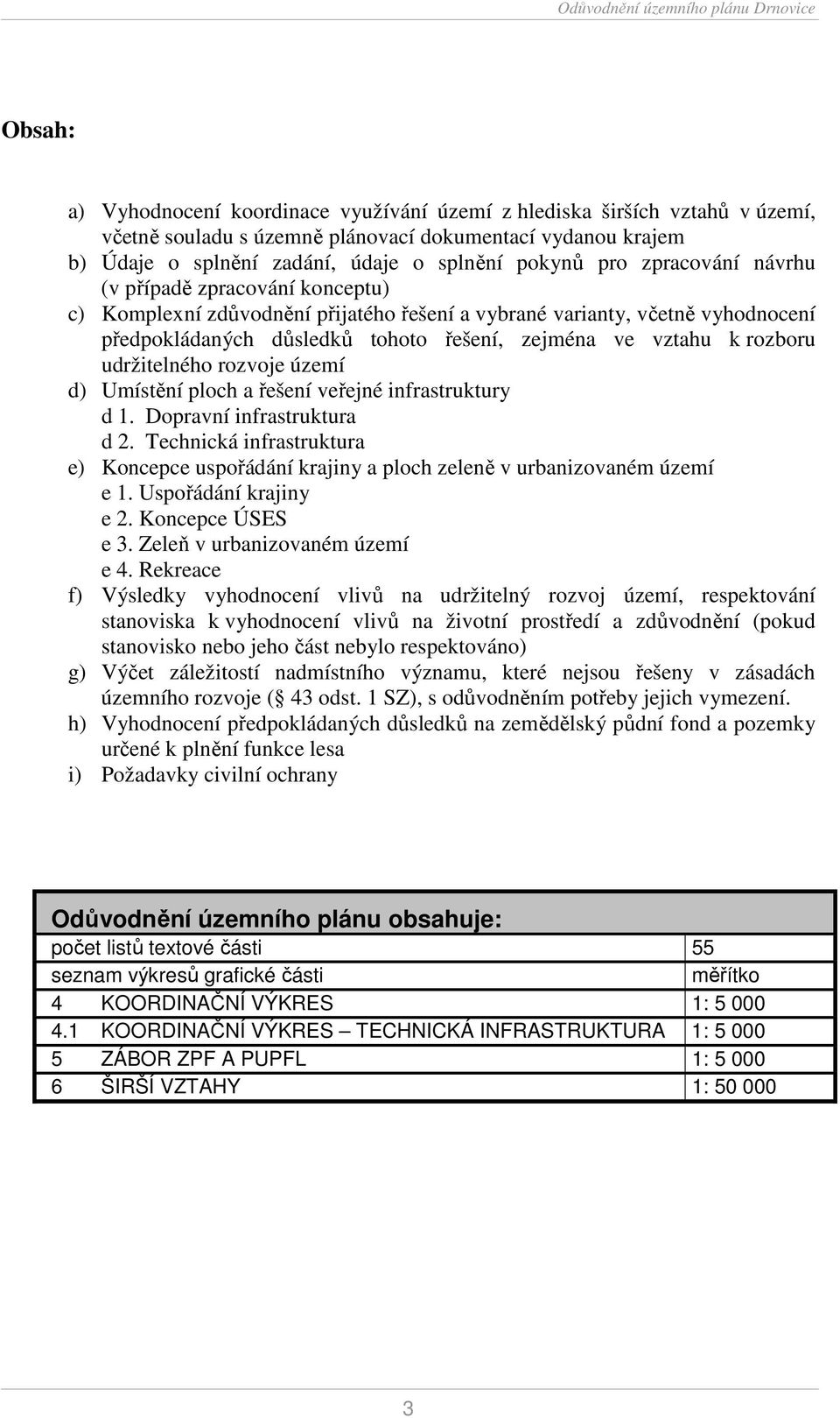 udržitelného rozvoje území d) Umístění ploch a řešení veřejné infrastruktury d 1. Dopravní infrastruktura d 2.