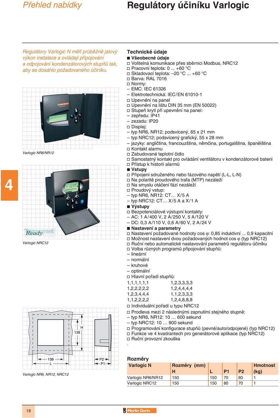 .. + 60 C v Barva: RAL 7016 v Normy: EMC: IEC 61326 Elektrotechnická: IEC / EN 61010-1 v Upevnûní na panel v Upevnûní na li tu DIN 35 mm (EN 50022) v StupeÀ krytí pfii upevnûní na panel: zepfiedu: