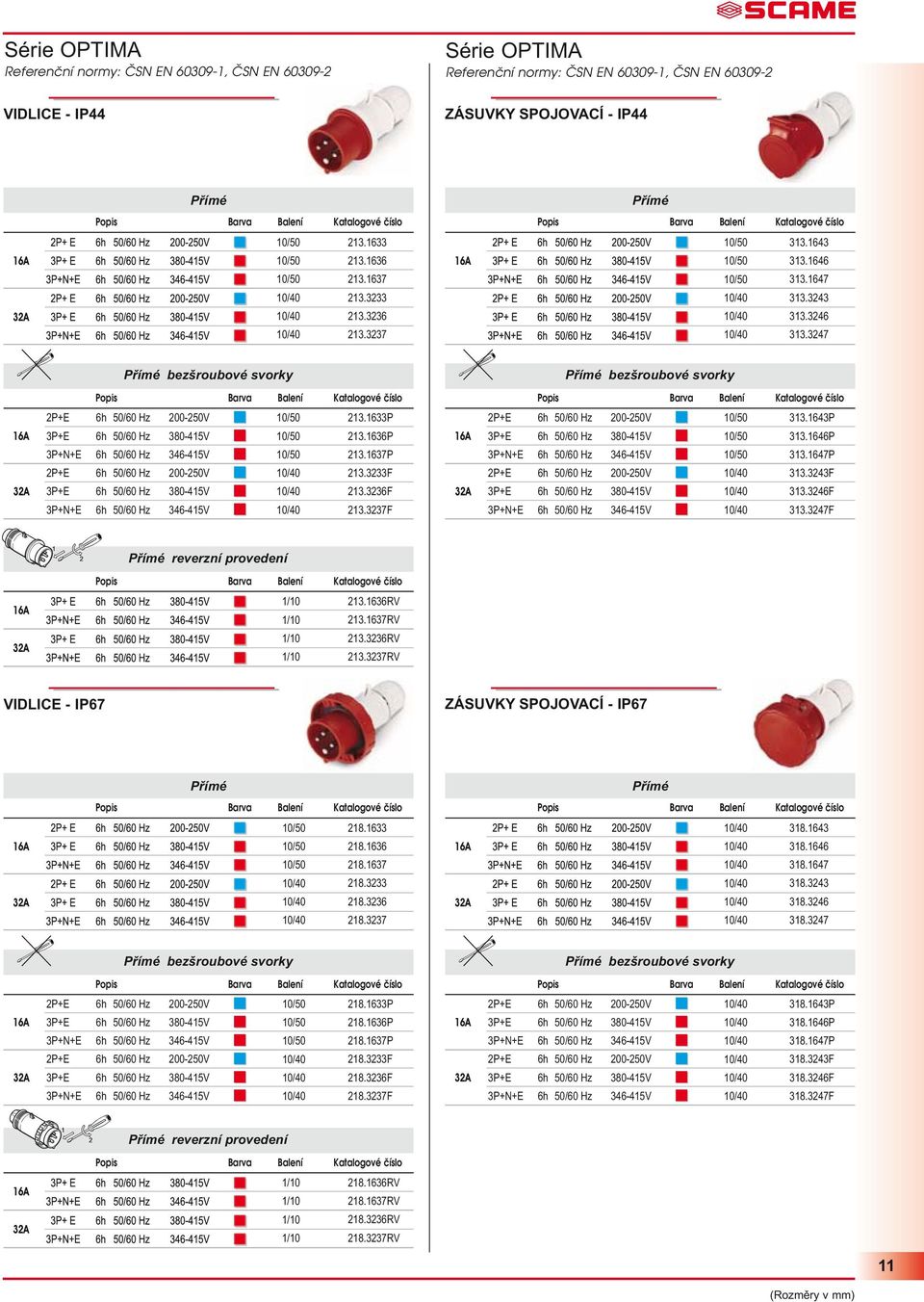 347 Přímé bezšroubové svorky Přímé bezšroubové svorky P+E 3P+E 3P+N+E P+E 3P+E 3P+N+E 6h 6h 6h 6h 6h 6h 50/60 Hz 50/60 Hz 50/60 Hz 50/60 Hz 50/60 Hz 50/60 Hz 00-50V 380-45V 346-45V 00-50V 380-45V