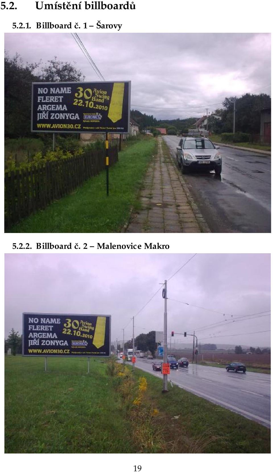 Billboard č. 1 Šarovy 5.