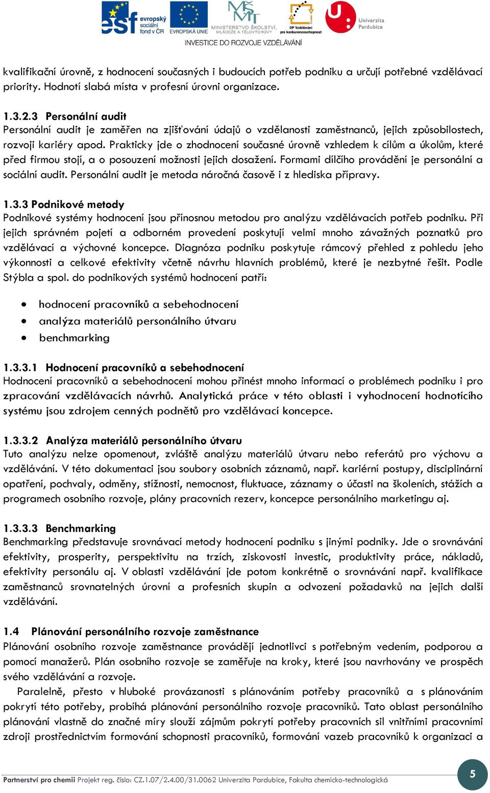 Prakticky jde o zhodnocení současné úrovně vzhledem k cílům a úkolům, které před firmou stojí, a o posouzení možnosti jejich dosažení. Formami dílčího provádění je personální a sociální audit.