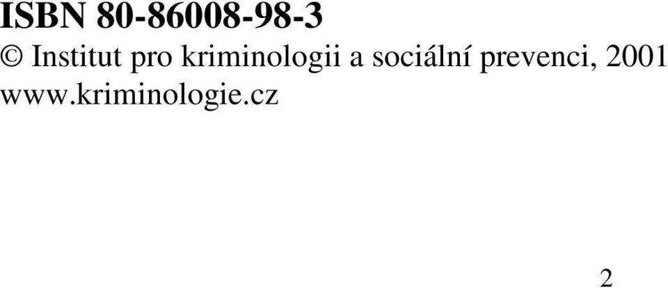 kriminologii a