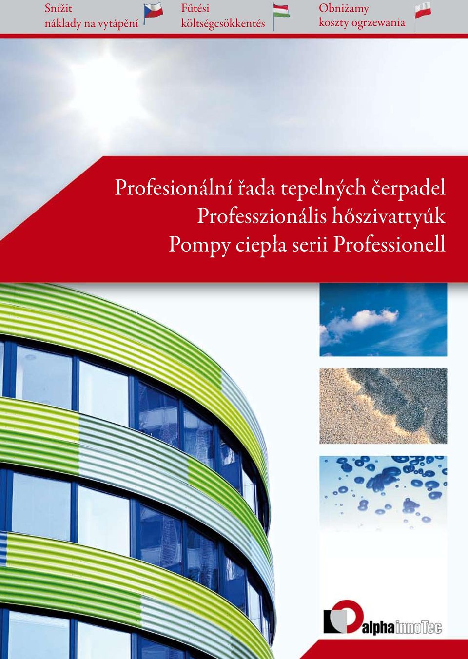 hőszivattyúk Pompy ciepła serii Professionell Technické změny