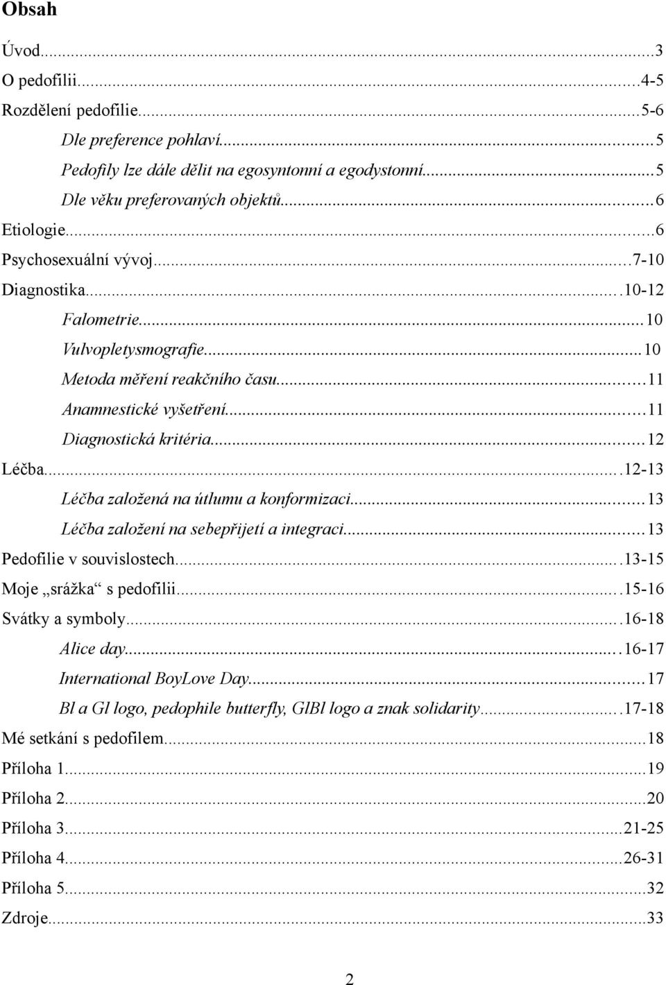 ..12-13 Léčba založená na útlumu a konformizaci...13 Léčba založení na sebepřijetí a integraci...13 Pedofilie v souvislostech...13-15 Moje srážka s pedofilii...15-16 Svátky a symboly...16-18 Alice day.