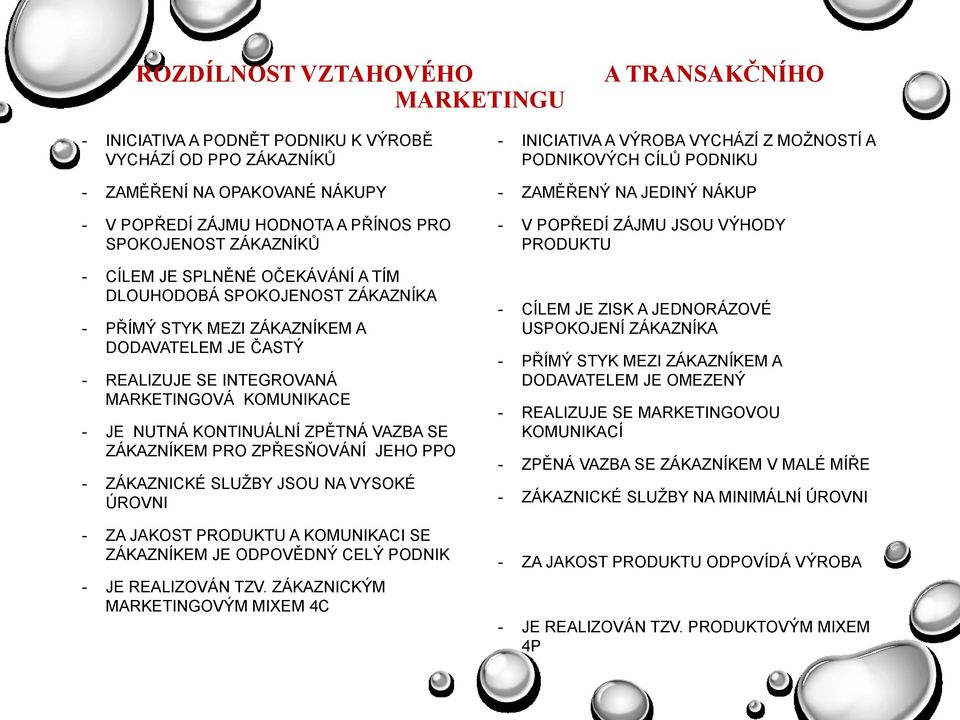 KONTINUÁLNÍ ZPĚTNÁ VAZBA SE ZÁKAZNÍKEM PRO ZPŘESŇOVÁNÍ JEHO PPO - ZÁKAZNICKÉ SLUŽBY JSOU NA VYSOKÉ ÚROVNI - ZA JAKOST PRODUKTU A KOMUNIKACI SE ZÁKAZNÍKEM JE ODPOVĚDNÝ CELÝ PODNIK - JE REALIZOVÁN TZV.