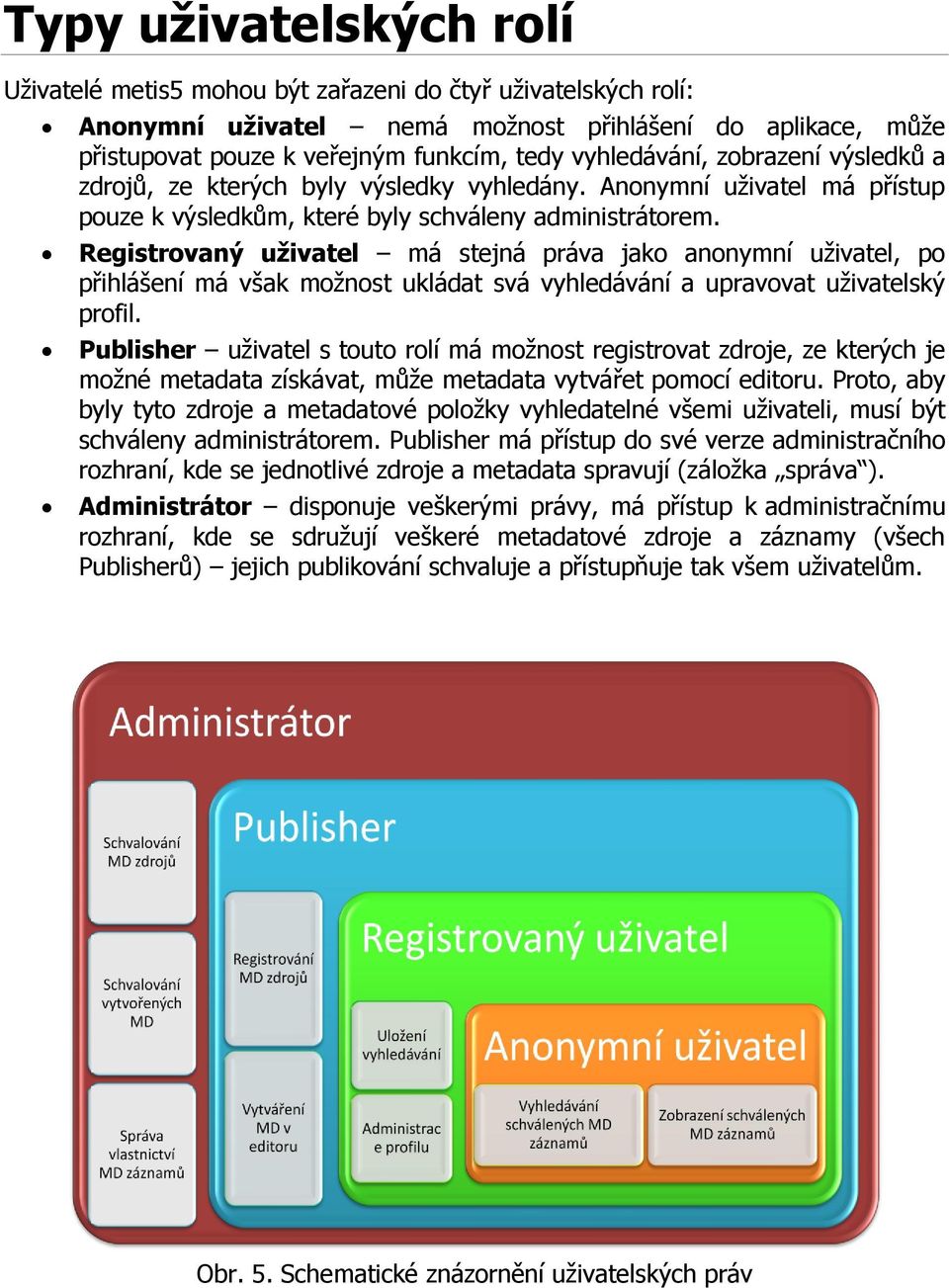 Registrovaný uživatel má stejná práva jako anonymní uţivatel, po přihlášení má však moţnost ukládat svá vyhledávání a upravovat uţivatelský profil.