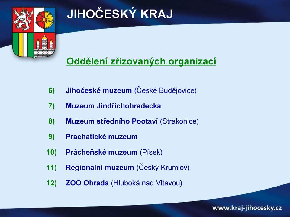 Pootaví (Strakonice) 9) Prachatické muzeum 10) Prácheňské muzeum