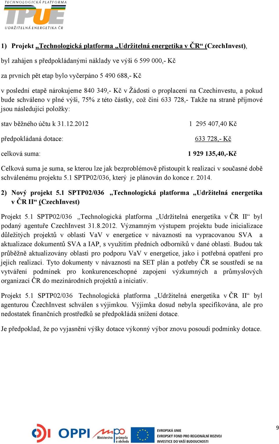 běžného účtu k 31.12.