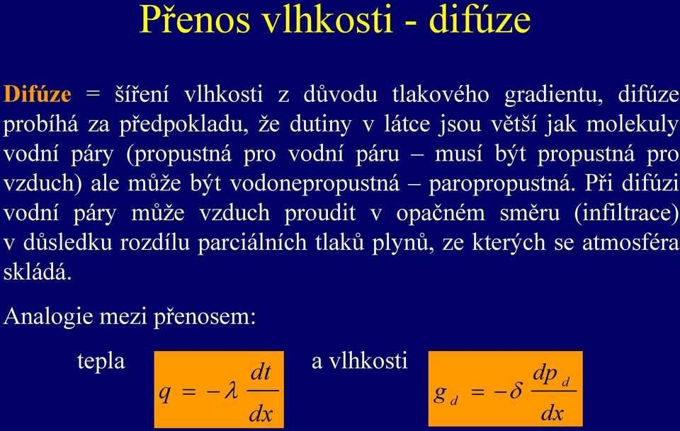 být vodonepropustná paropropustná.