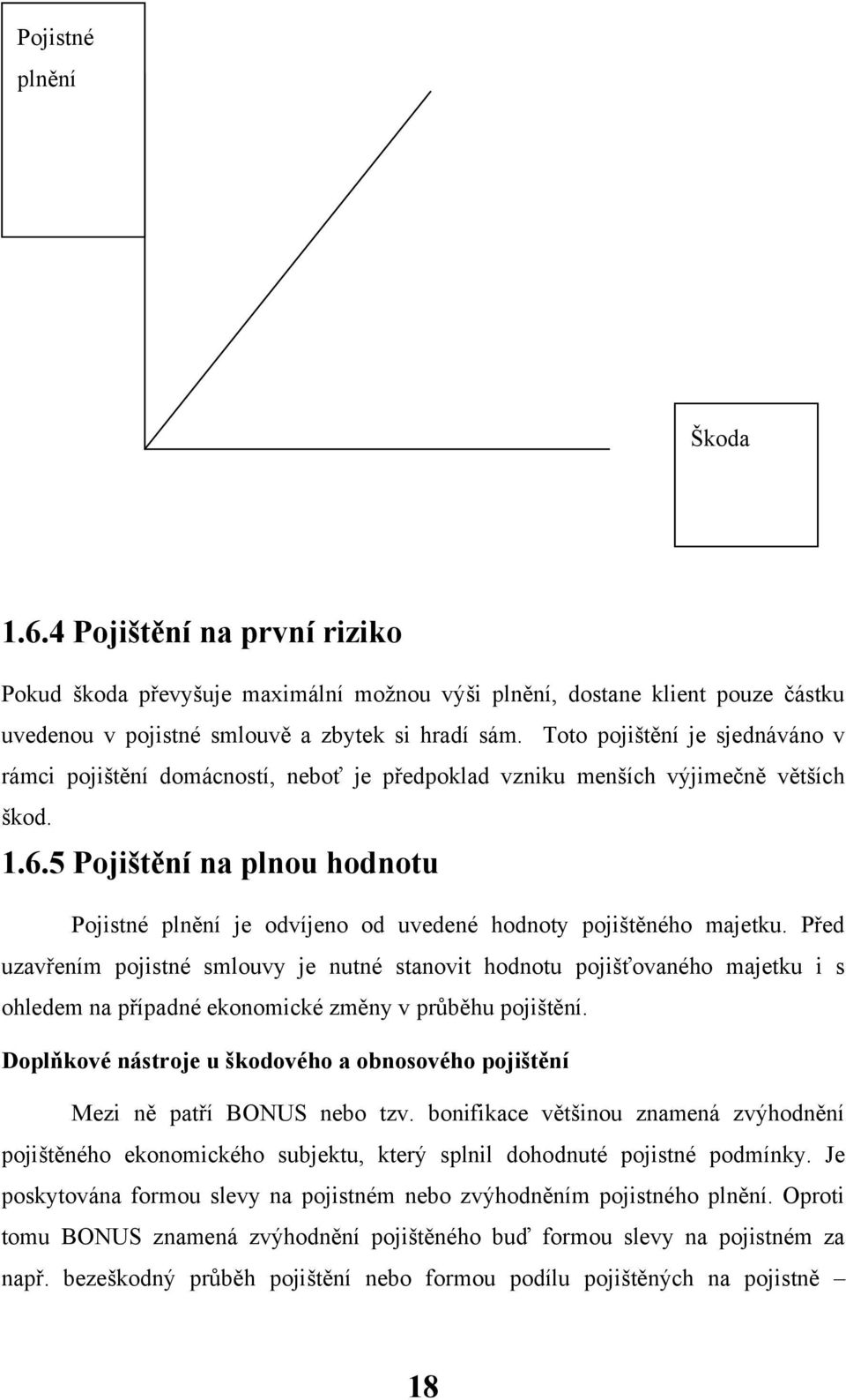 5 Pojištění na plnou hodnotu Pojistné plnění je odvíjeno od uvedené hodnoty pojištěného majetku.