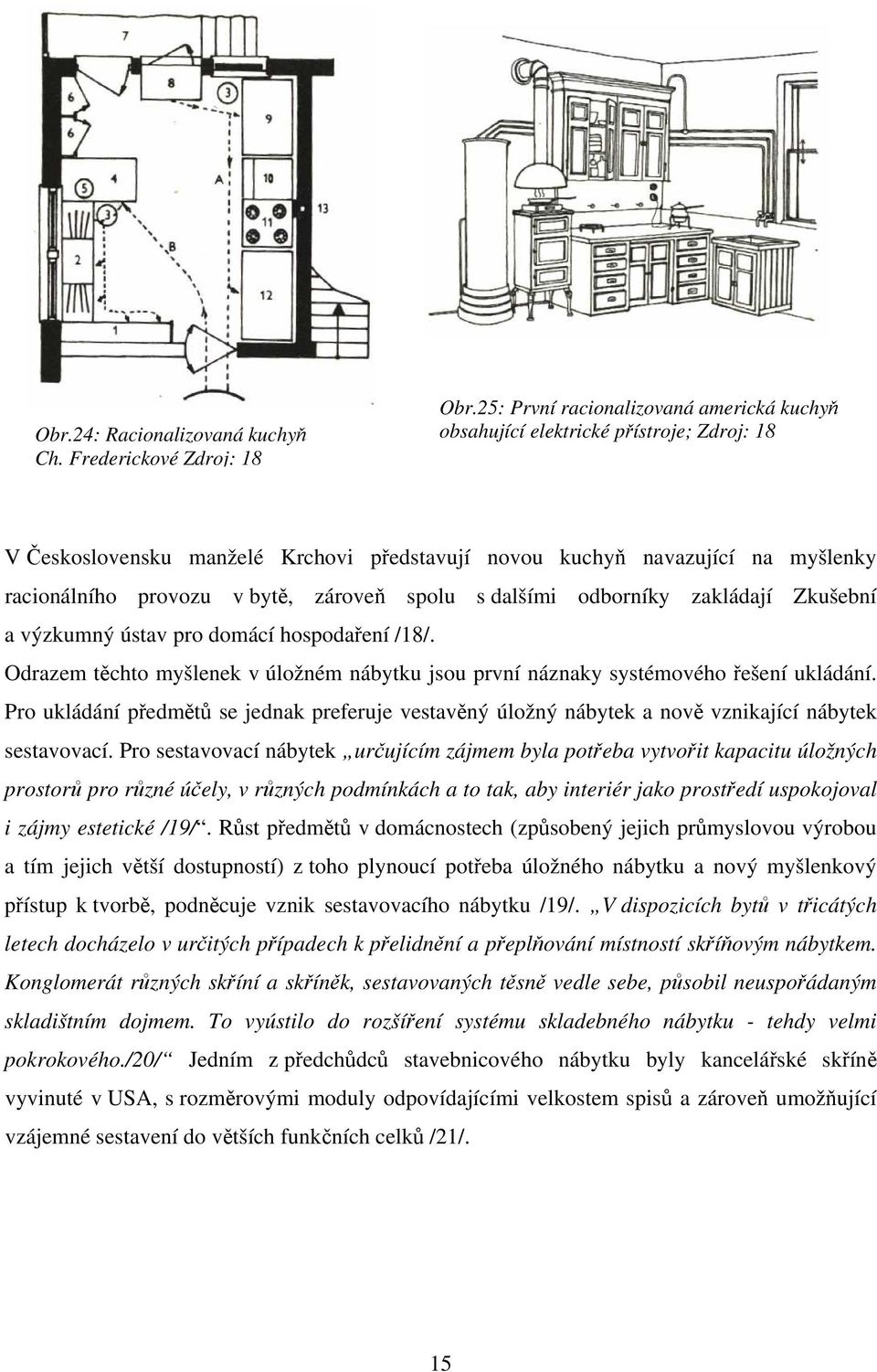 zároveň spolu s dalšími odborníky zakládají Zkušební a výzkumný ústav pro domácí hospodaření /18/. Odrazem těchto myšlenek v úložném nábytku jsou první náznaky systémového řešení ukládání.