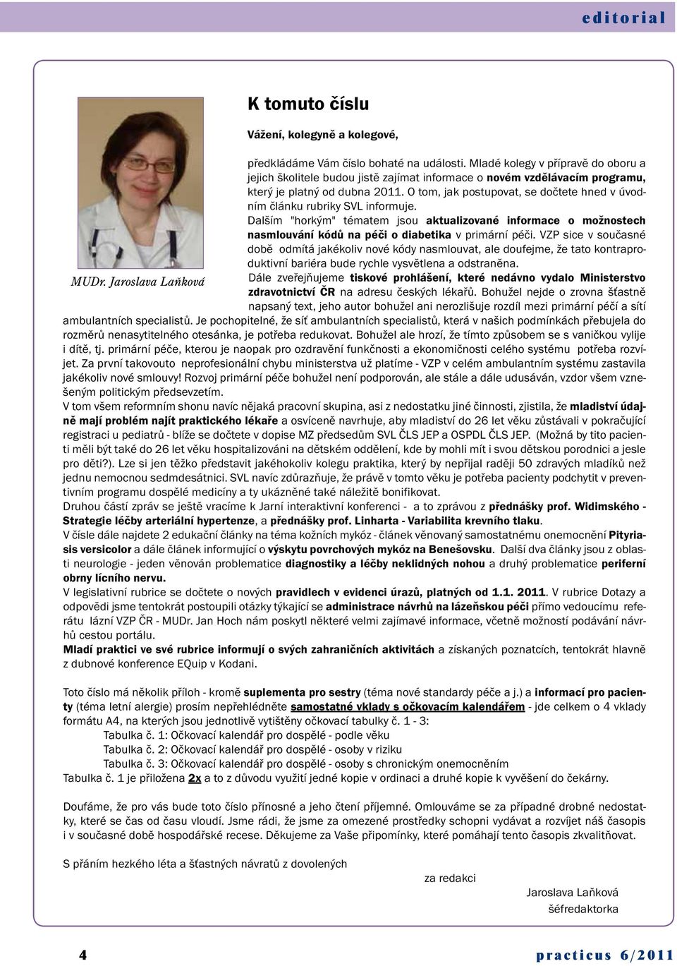 O tom, jak postupovat, se dočtete hned v úvodním článku rubriky SVL informuje. Dalším "horkým" tématem jsou aktualizované informace o možnostech nasmlouvání kódů na péči o diabetika v primární péči.