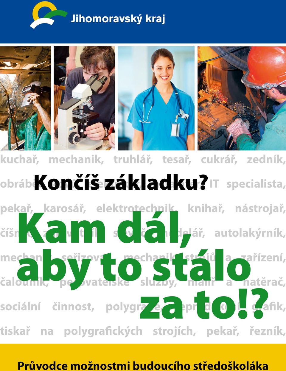 ? číšník, zdravotník, slévač, modelář, autolakýrník, mechanik seřizovač, mechanik strojů a zařízení, čalouník, pečovatelské služby, malíř a natěrač,