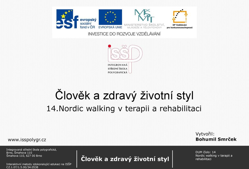 Nordic walking v terapii a
